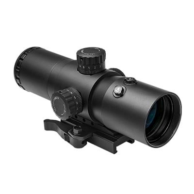 VISM CBT Series 3.5 X 40 Scope With Integrated Red Laser ( Blue ) Ill. / Mil-Dot Lens