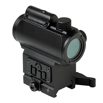 VISM 1.7"H 30mm Micro Blue & Red Dot Reflex Optic With Green Laser / Locking Quick Release Mount ( Black )