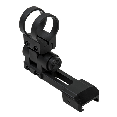 VISM Picatinny 1" Flashlight / Laser Extended Modullar Ring Mount ( Black )