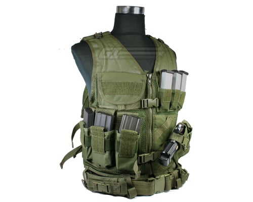 Condor Outdoor Crossdraw Tactical Vest ( OD Green / M - L )