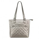 VISM Concealed Carry Quilted Tote (Grey)