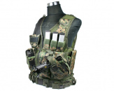 UTG 547 Law Enforcement Tactical Vest (Woodland Digital)