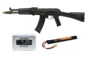 Charged Up Player Package #8 ft. Lancer Tactical AK-105 AEG Airsoft Rifle (Stamp Steel)
