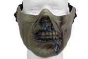 Emerson Half Face Zombie Skull Mask (Zombie Green)