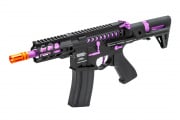 Lancer Tactical Enforcer BATTLE HAWK 4" PDW Skeleton AEG Airsoft Rifle  (Black/Purple)