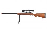 WELL VSR-10 Bolt Action Airsoft Rifle w/ Scope And Bipod (Wood/Long)