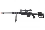 Well MB4411BAB2 Spring Bolt Action Airsoft Rifle w/ Illuminated Scope & Bipod (Black)