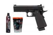 Raven Airsoft 4.3 Hi Capa GBB Airsoft Pistol Starter Package (Black)