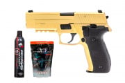 Raven Airsoft R226 GBB Airsoft Pistol Starter Package (Gold)