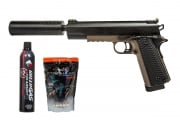 Vorsk Airsoft VX-14 GBB Airsoft Pistol Starter Package (Black & FDE)
