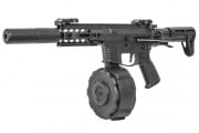 Classic Army PXG 9 AEG Airsoft SMG w/ Auto Drum Mock Silencer Package