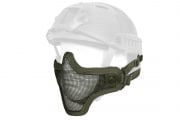 Emerson Tactical Helmet Version Metal Mesh Half Mask (OD Green)