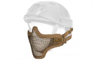 Emerson Tactical Helmet Version Metal Mesh Half Mask (Tan)