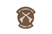 Tac 9 Industries My Favorite Time Is Quiet Time PVC Patch (Tan)