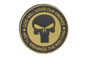 Tac 9 Industries God Will Judge Our Enemies PVC Patch (Tan/Black)