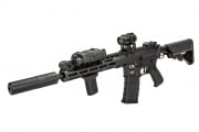 Classic Army Skirmish ECS ML10 M4 M-LOK Carbine AEG Airsoft Rifle Field Ready Combo (Black)