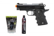 Gassed Up Player Package #1 Ft. Tokyo Marui V10 Ultra-Compact Gas Blowback Airsoft Pistol (Black)
