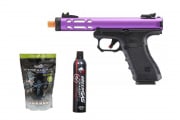 Gassed Up Player Package #2 ft. WE Tech Galaxy G Series Gas Blowback Airsoft Pistol (Purple)