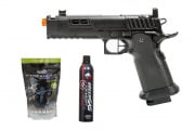 Gassed Up Player Package #37 ft. Echo 1 QUASA Gas Blowback Airsoft Pistol (Black)