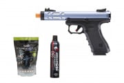 Gassed Up Player Package #5 ft. WE Tech Galaxy G Series Gas Blowback Airsoft Pistol (Blue)