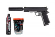 Vorsk Airsoft VX-14 GBB Airsoft Pistol Starter Package (Black & Grey)
