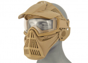CYMA Full Face Mask w/ Visor (Tan)