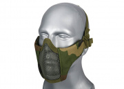WoSporT Steel Mesh Nylon Lower Face Mask (Woodland)