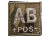 Lancer Tactical Blood Type AB Patch Velcro (Camo)