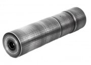 Asura Dynamics DTK-4 Silencer w/ Extended Inner Barrel for AEG/GBB (Silver)