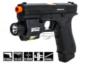 APS ACP Action Combat CO2 Airsoft Pistol (Black)