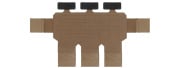 Lancer Tactical MOLLE Placard Expansion For TRX Plate Carrier (Tan)