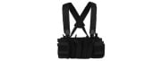 Wosport Multifunctional Tactical Chest with Modular Mag Pouches (Black)