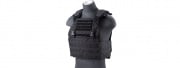 Lancer Tactical Vest with Molle Webbing and Detachable Buckles (Black)