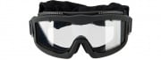 Lancer Tactical Aero Protective Black Airsoft Goggles (Clear Lens)