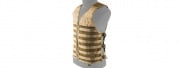 Lancer Tactical Breathable MOLLE/PALS Adjustable Mesh Vest (Tan)