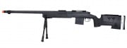 Well MB4417 M40A3 Bolt Action Airsoft Sniper Rifle w/ Bipod (Black)