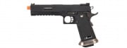 WE-Tech Hi-Capa 6" IREX Competition Full Auto Gas Blackback Airsoft Pistol (Black/Silver)