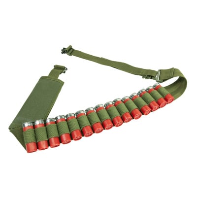 VISM Shotgun Bandolier Sling w/ Sling Swivel ( OD Green )