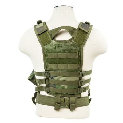 VISM Childrens Tactical Crossdraw Vest ( Woodland Camo / XS - S )