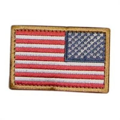 Condor Outdoor Velcro US Flag Patch ( Full Color / Reverse )