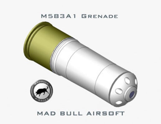 Madbull M583 96 rd. BB Shower Shell ( Black / Silver )