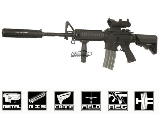 Apex M4 RIS Carbine AEG Airsoft Rifle ( Black )