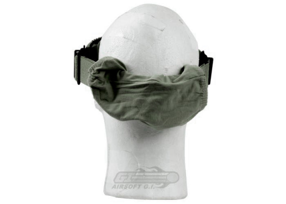 Lancer Tactical CA-221G Airsoft Safety Clear Lens Goggles Vented ( OD Green )