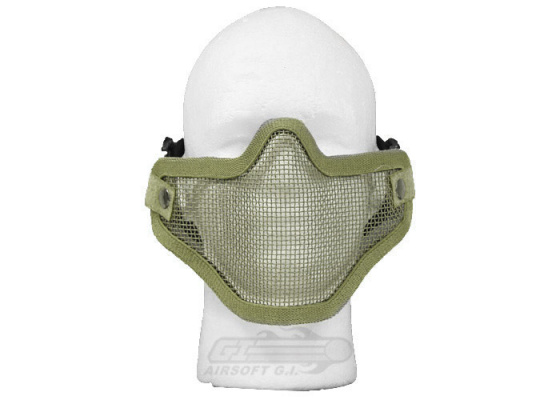 Bravo Strike Steel Half-Face Mesh Mask ( OD Green )