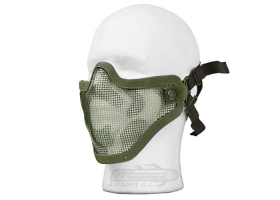 Bravo Strike Steel Half-Face Mesh Mask ( Woodland )