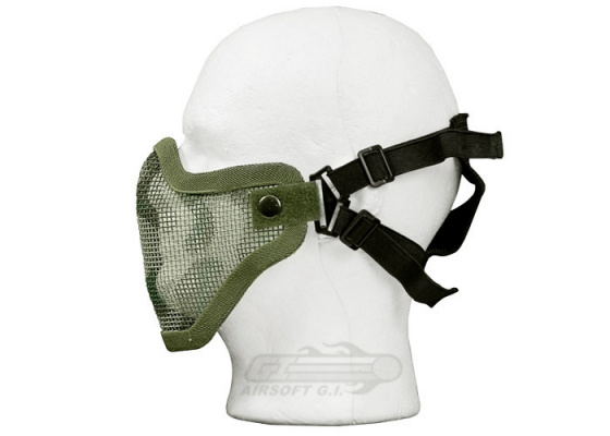 Bravo Strike Steel Half-Face Mesh Mask ( Woodland )