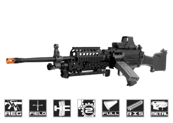 Classic Army Full Metal M249 MK2 Railed AEG Airsoft LMG ( FN Licensed Edition )