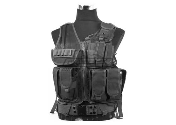 Defcon 600 Denier Tactical Crossdraw Vest ( Black )