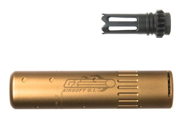 G&G Scar-L MK-16 CCW Flash Hider & Barrel Extension ( Tan )