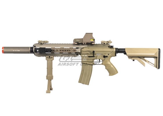 ICS CXP-16 L Pro M4 Carbine AEG Airsoft Rifle w Barrel Extension ( Tan )